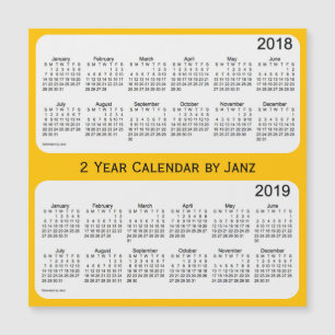 Calendrier Gold 2 Year 2018-2019 par Janz