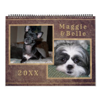 Calendrier Gold de Copper Photo pour animaux de co