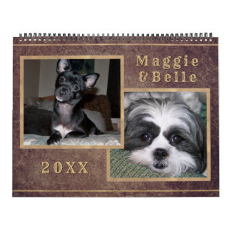 Calendrier Gold de Copper Photo pour animaux de co