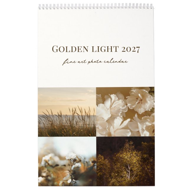 Calendrier Golden Light 2026 (moyen) (Protection)