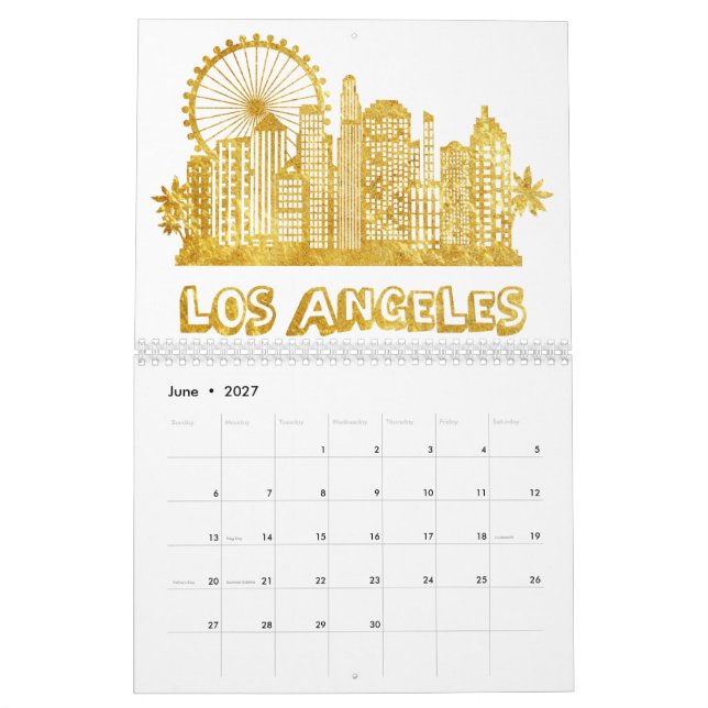 Calendrier Golden Los Angeles City (Jun 2027)