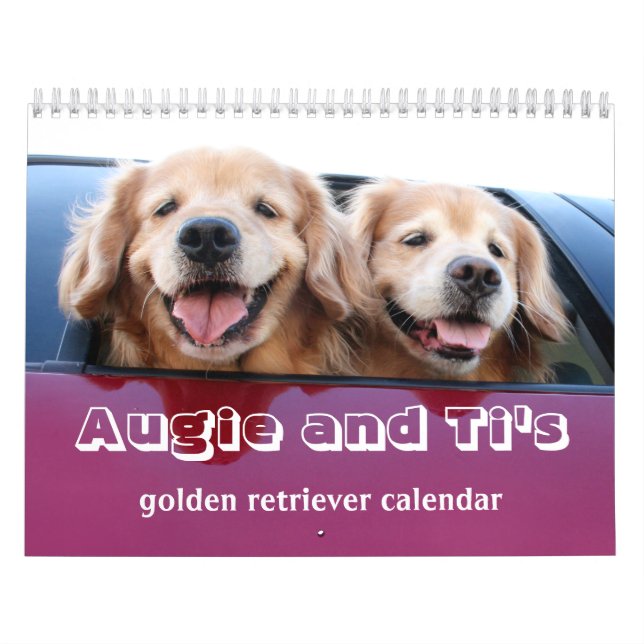 Calendrier Golden retriever 2017 d'Augie et de Ti (Protection)