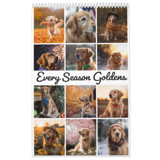 Calendrier Golden Retrivers Pour Chaque Saison