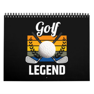 Calendrier Golf Legend Golf Ball Funny Golfeur