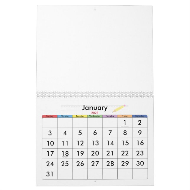 Calendrier Gost (Jan 2027)