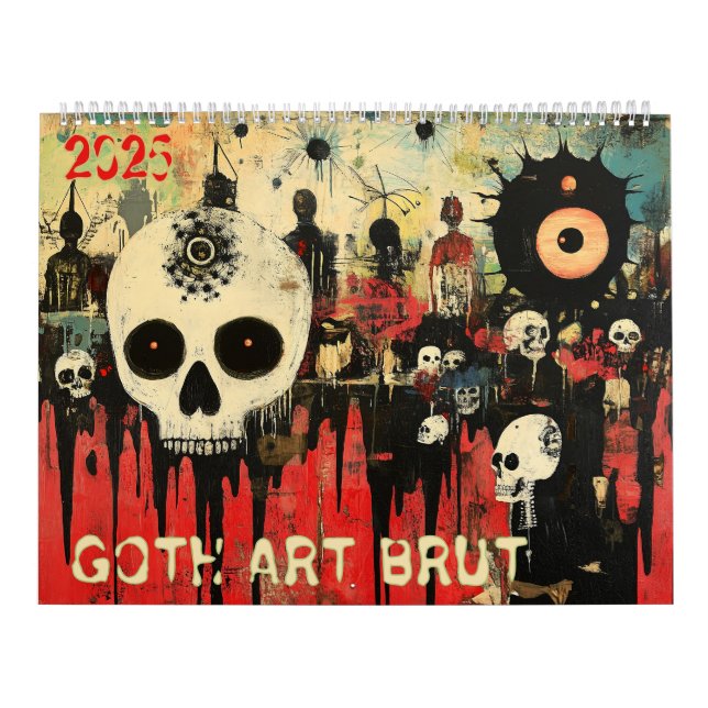Calendrier Goth Art Brut 2025 (Protection)