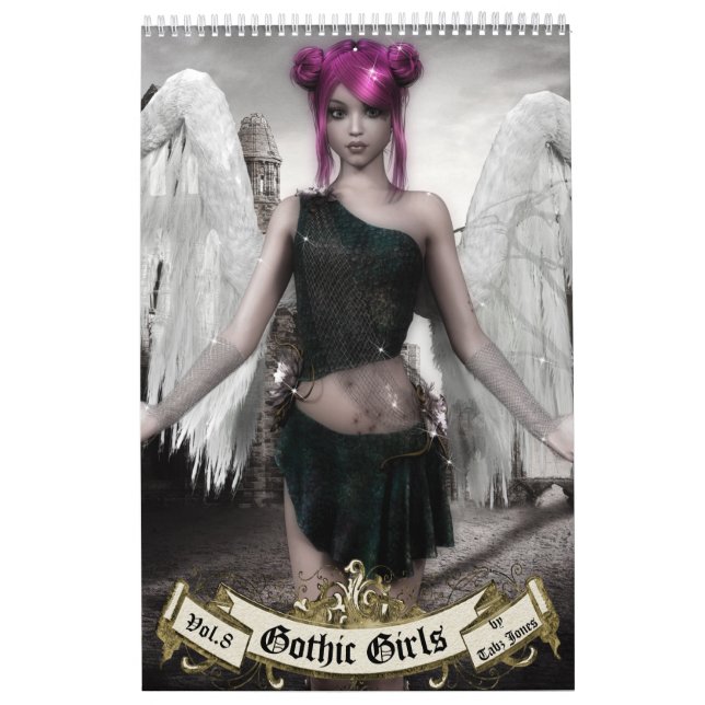 Calendrier Gothique Girls Annuel Livre d'Art (Protection)
