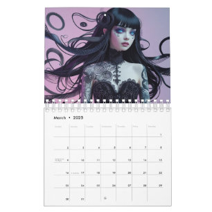 Calendrier Gothique Style Girl