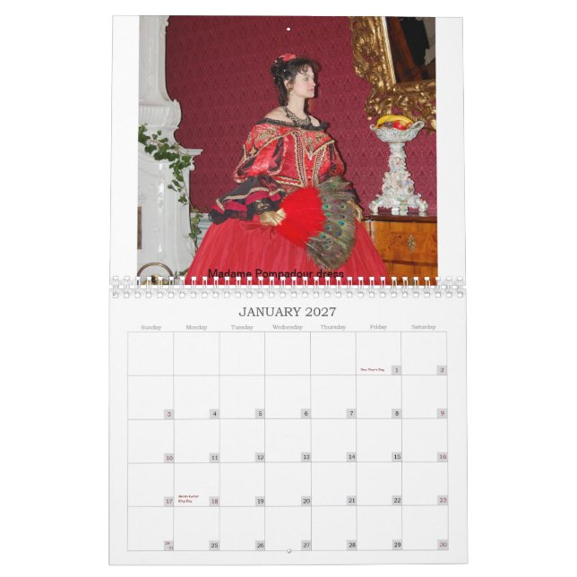 Calendrier gown Madame de pompadour (Jan 2027)