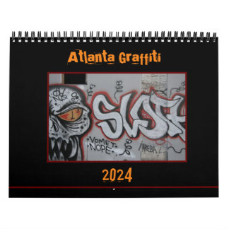 Calendrier Graffiti Atlanta 2024