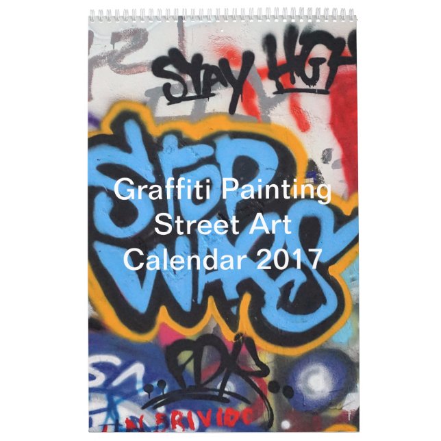 Calendrier Graffiti coloré Peinture Street Art 2017 (Protection)