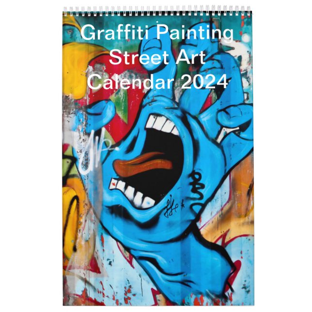 Calendrier Graffiti coloré Peinture Street Art 2024 (Protection)