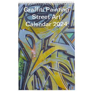 Calendrier Graffiti coloré Peinture Street Art 2024