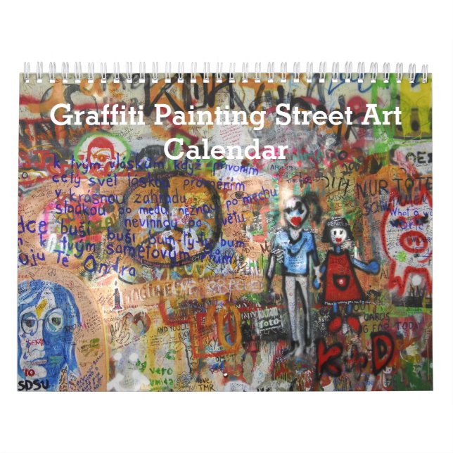 Calendrier Graffiti coloré Peinture Street Art 2025 (Protection)