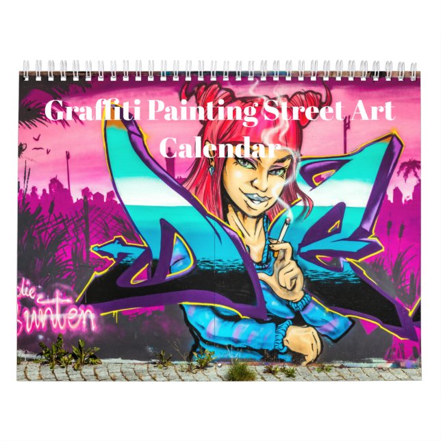 Calendrier Graffiti coloré Peinture Street Art 2025 (Protection)
