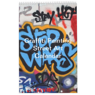 Calendrier Graffiti coloré Peinture Street Art 2025