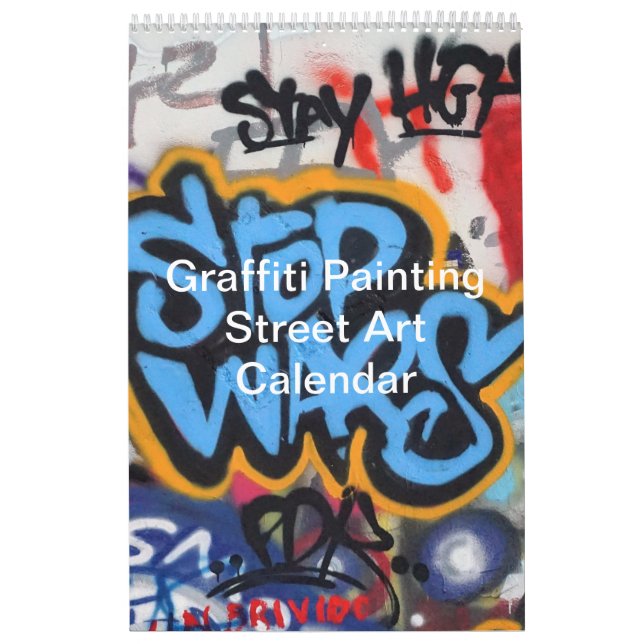 Calendrier Graffiti coloré Peinture Street Art 2025 (Protection)