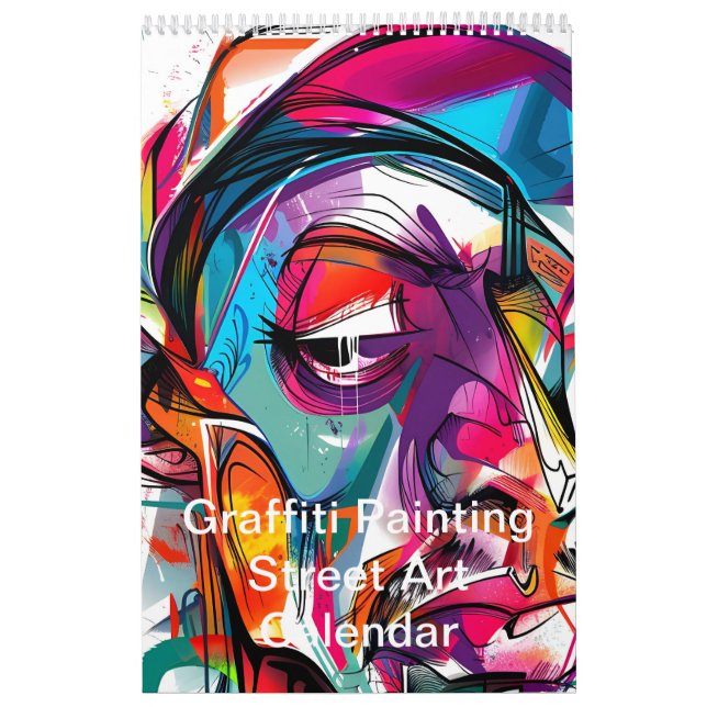 Calendrier Graffiti coloré Peinture Street Art 2025 (Protection)