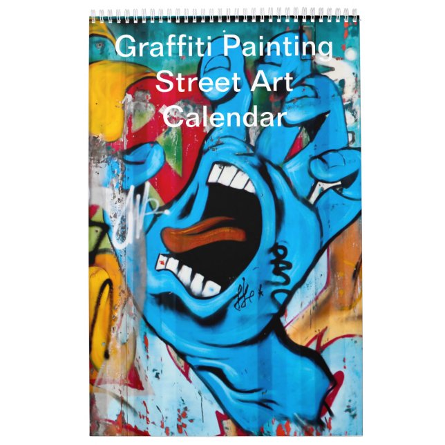 Calendrier Graffiti coloré Peinture Street Art 2025 (Protection)