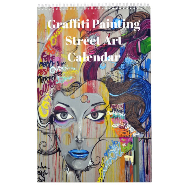 Calendrier Graffiti coloré Peinture Street Art 2025 (Protection)