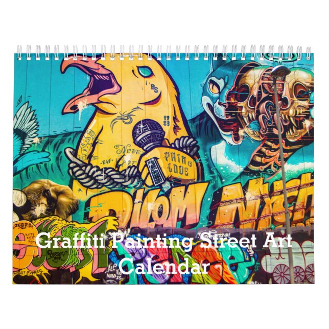 Calendrier Graffiti coloré Peinture Street Art 2025 (Protection)