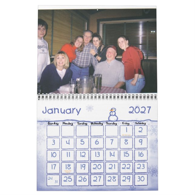 Calendrier Grand-père et grand-mère, 2007 (Jan 2027)