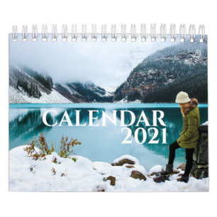 Calendrier Grandes photos modernes et simples 2021