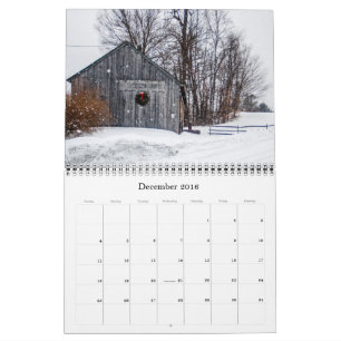 Calendrier Granges de l'Amérique