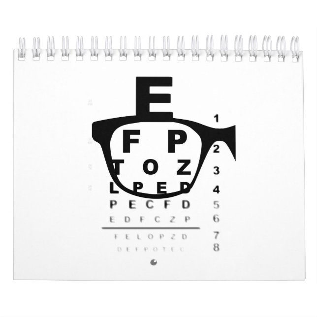 Calendrier Graphique de test oculaire flou (Protection)