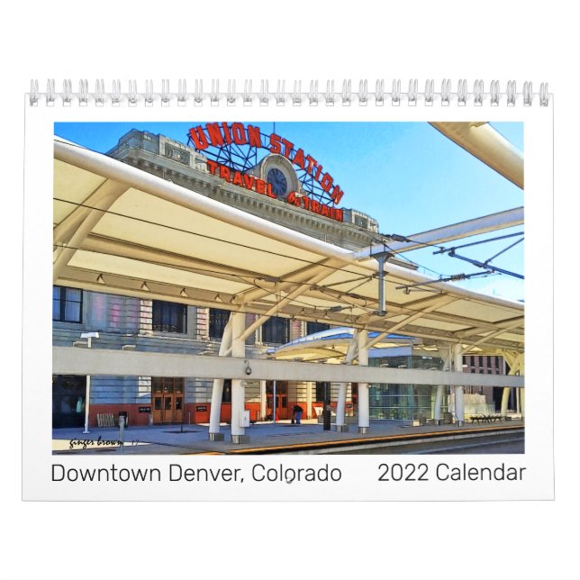 Calendrier Great 2022 Downtown Denver, Co Photo Art Calendrie (Protection)