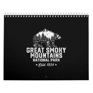 Calendrier Great Smotains Parc national Ours Vintage