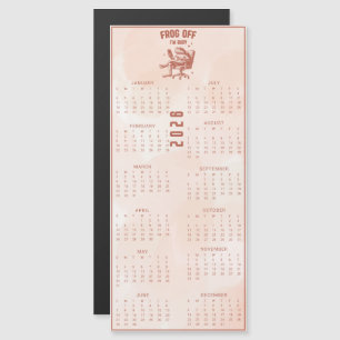 Calendrier grenouille marron FROG Off I'm Busy 20