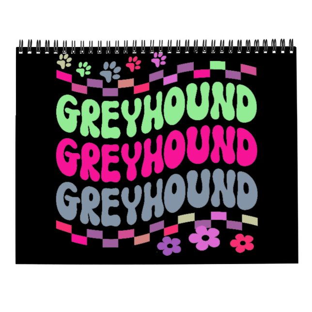Calendrier "Greyhound" (Dos)