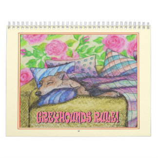 Calendrier Greyhound - Calendrier mural pour les A