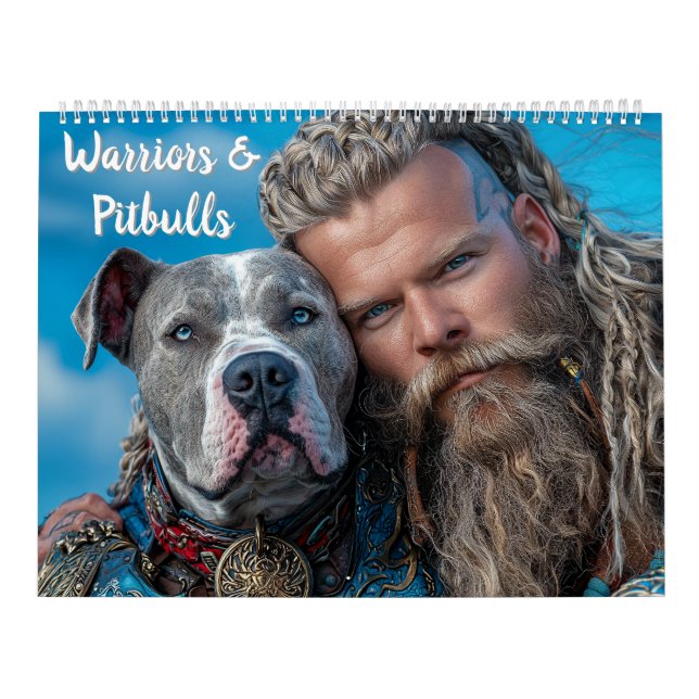 Calendrier Guerriers et héros de chiens Pitbull (Protection)