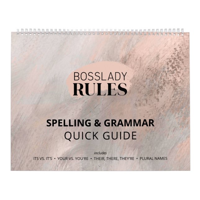 Calendrier Guide d'orthographe et de grammaire correctes des  (Protection)