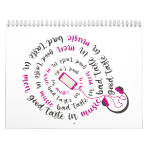 Calendrier Guillemet de fille Bon goût en musique mauvais goû