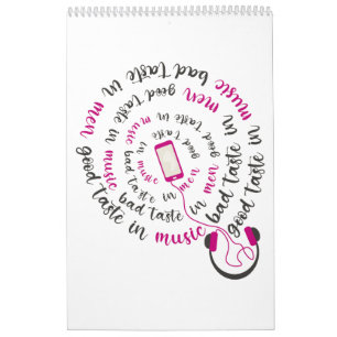 Calendrier Guillemet de fille Bon goût en musique mauvais goû