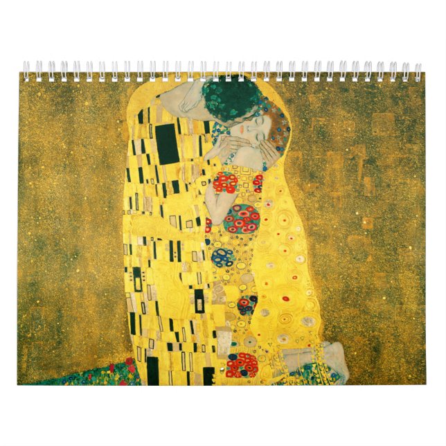 Calendrier Gustav Klimt Golden Art The Kiss for Lovers (Protection)