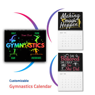 Calendrier Gymnastique Féminine pour Filles Motivation Gymnas