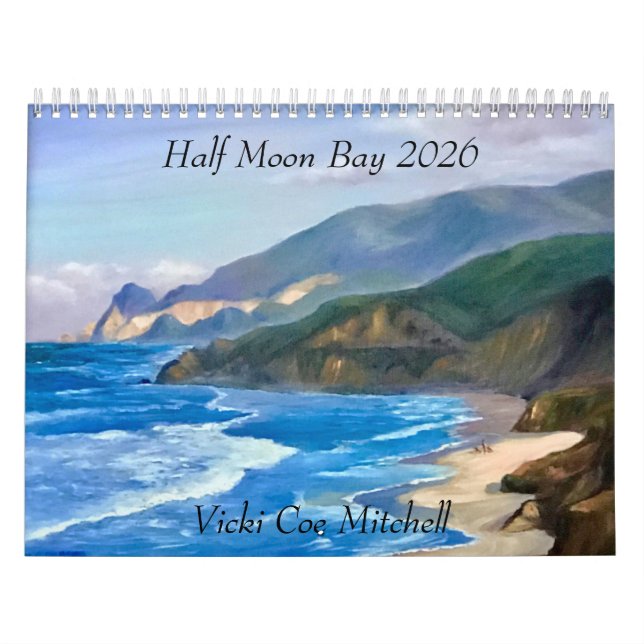 Calendrier Half Moon Bay 2026 Calendar (Protection)