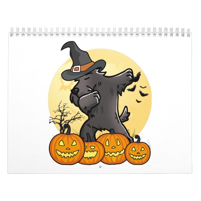 Calendrier Halloween écossais Terrier Dabbing (Protection)