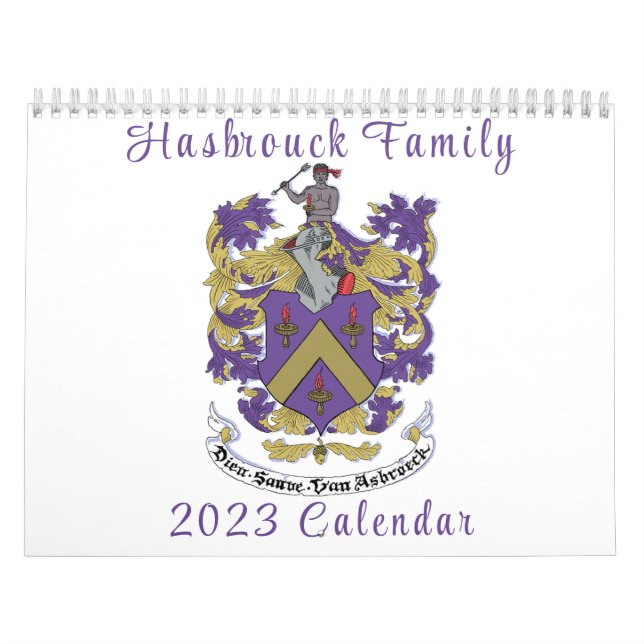 Calendrier Hasbrouck Family Wall Calendar 2023 (Protection)
