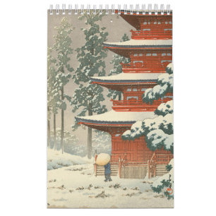 Calendrier Hasui Kawase - Paysage hivernal