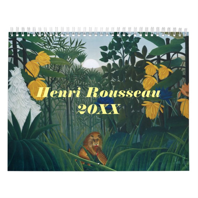 Calendrier Henri Rousseau animal de la jungle 2024 (Protection)