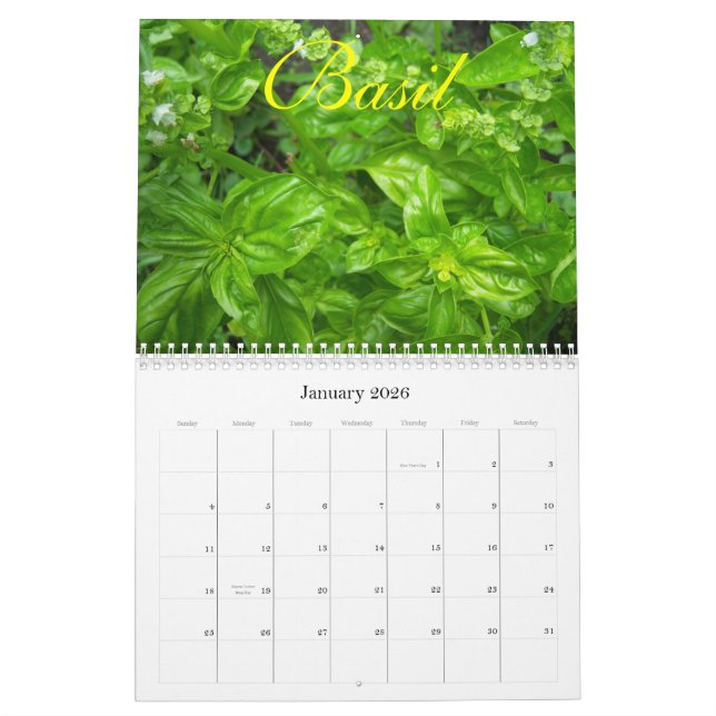 Calendrier Herbes   2010 (Jan 2026)