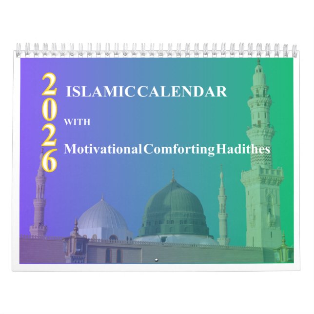 Calendrier Hijri 2026 - Avec Hadithes Islamiques (Protection)