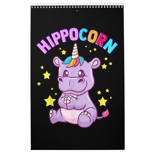 Calendrier Hippo-Corn violet Hippo-Corn Hippopotamus Lover (Protection)