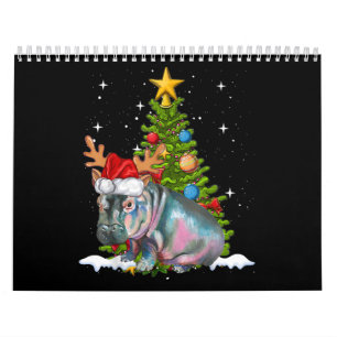 Calendrier Hippopotame de Noël Hippone Fiona