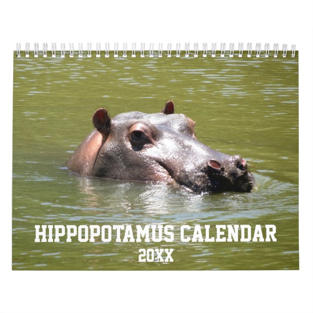Calendrier Hippopotame naturel (Protection)